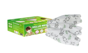 Khẩu Trang Em Bé Hello Kids KF94 ( Họa Tiết Gấu Trúc - 50 cái/hộp )